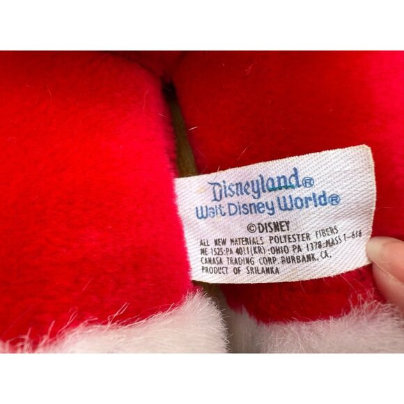 Disney Parks Christmas Santa Mickey Mouse Medium Plush - Picture 11 of 15